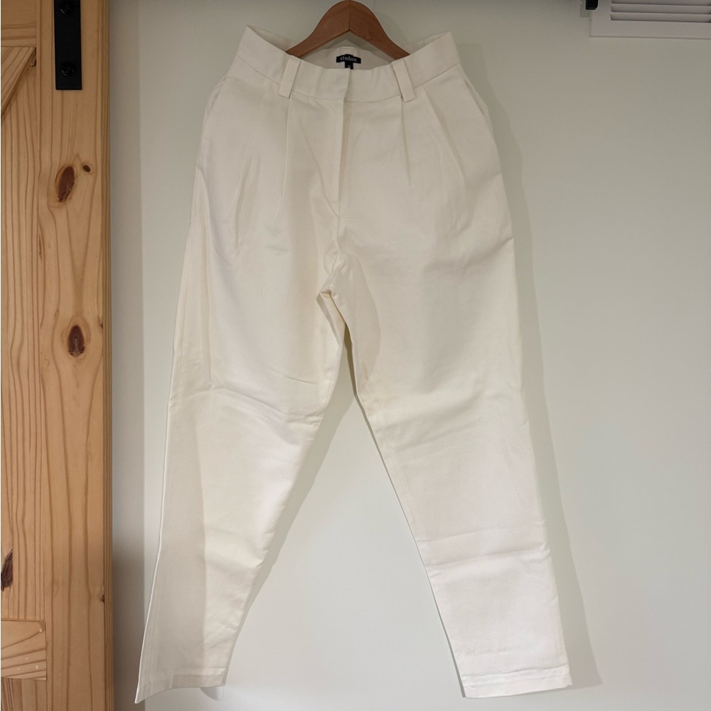 Uncle Studios Off-White Tailored Trousers